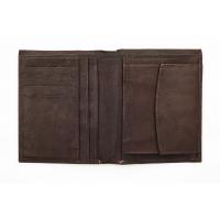 Zippo Leather Vertical Wallet - Brown